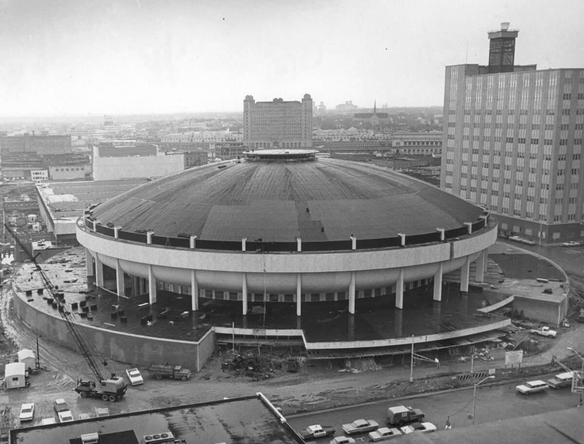 The Tarrant County Convention Center under construction, Jan. 14, 1968. The complex helped regenerate an area formerly known as Hell’s Half Acre owing to its saloons and brothels.